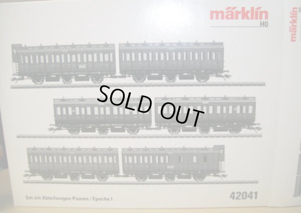 画像2: 鉄道模型 メルクリン Marklin 42041 古典客車6両セット HOゲージ