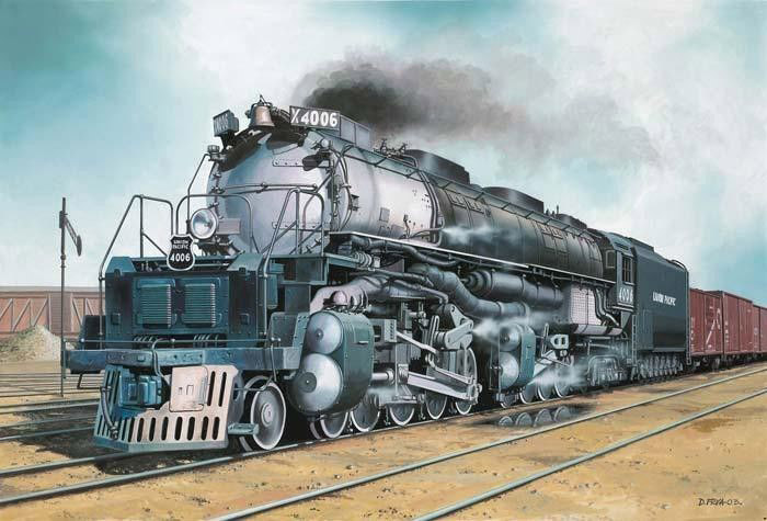 画像1: 鉄道模型 Revell Models 2165 ユニオンパシフィック ビッグボーイ big boy 4006号機 蒸気機関車 HOゲージ プラモデル