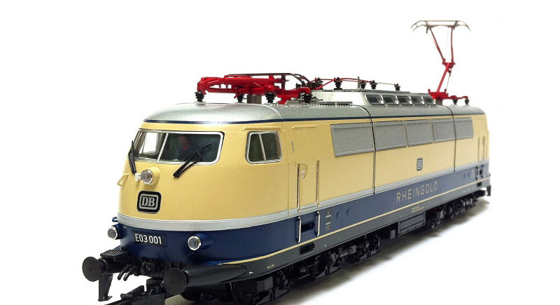 画像2: 鉄道模型 ロコ Roco 78290 DB BR 03 ラインゴールド塗装 電気機関車 HOゲージ