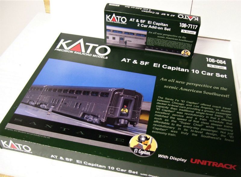 画像1: 鉄道模型 カトー KATO  106-084 + 106-7117 サンタ・フェ エル・キャピタン 客車12両セット Nゲージ