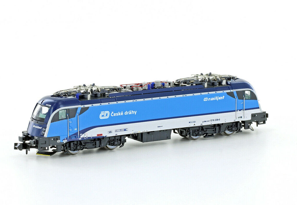 画像1: 鉄道模型 ホビートレイン HobbyTrain H2736 Rh 1216 CD Railjet 電気機関車 Nゲージ