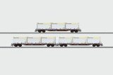 画像: 鉄道模型 メルクリン Marklin 47079 Container Flat Car Set 貨車 HOゲージ