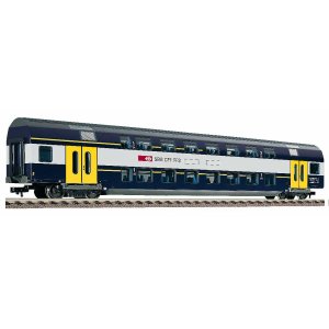 画像: 鉄道模型 フライシュマン Fleischmann 5133 SBB Double Decker Blue. 2階建て客車 HOゲージ