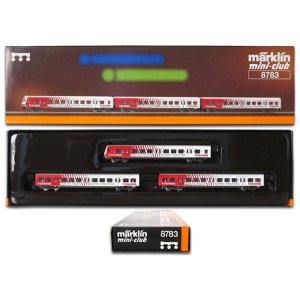 画像: 鉄道模型 メルクリン Marklin 8783 ミニクラブ mini-club "Toshiba" Commuter DB Car Set 限定品 Zゲージ