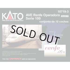 画像: 鉄道模型 カトー KATO 10719-3 AVE Renfe レンフェ Operadora Serie 100 10両セット Nゲージ