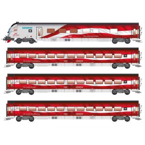 画像: 鉄道模型 ホビートレイン HobbyTrain H25212 OBB Railjet レイルジェット 客車 4両セット Nゲージ