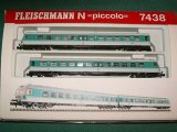 画像: 鉄道模型 フライシュマン Fleischmann 7438 DB BR614 ディーゼルカー 2両セット Nゲージ