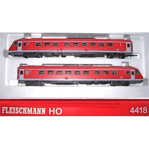 画像: 鉄道模型 フライシュマン Fleischmann 4418 DB BR 610 ディーゼルカー 気動車 2両セット HOゲージ