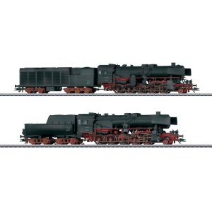 画像: 鉄道模型 メルクリン Marklin 31031 DB　BR52 蒸気機関車 2両セット ウェザリング塗装 HOゲージ 限定品