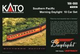 画像: 鉄道模型 カトー KATO 106-060 Southern Pacific サザン・パシフィック Morning Daylight モーニング・デイライト 客車10両 Nゲージ