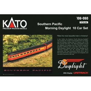 画像: 鉄道模型 カトー KATO 106-060 Southern Pacific サザン・パシフィック Morning Daylight モーニング・デイライト 客車10両 Nゲージ