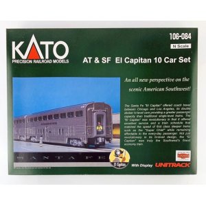 画像: 鉄道模型 カトー KATO 106-084 サンタ・フェ エル・キャピタン 客車10両セット Nゲージ