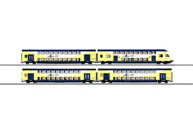 画像1: 鉄道模型 メルクリン Marklin 43475 Metronom Bi-level Car Set 客車 HOゲージ