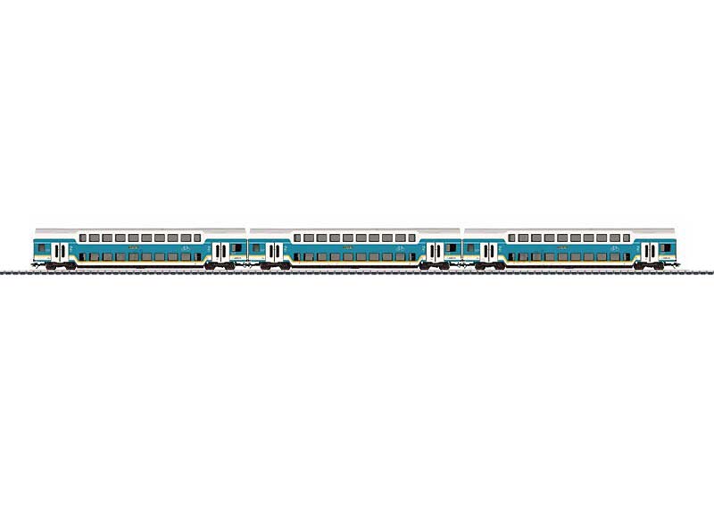 画像1: 鉄道模型 メルクリン Marklin 43474 ALEX Bi-Level Car Set 客車 HOゲージ