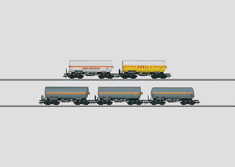 画像1: 鉄道模型 メルクリン Marklin 46456 Pressurized Gas Tank Car Set 貨車 HOゲージ