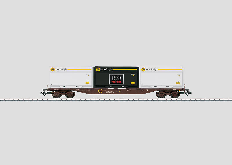 画像1: 鉄道模型 メルクリン Marklin 47080 Flat Car for Containers 貨車 HOゲージ