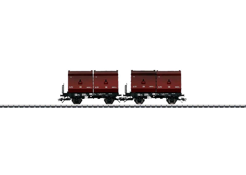 画像1: 鉄道模型 メルクリン Marklin 48274 Set with 2 Container Cars Fb-zz 131 貨車 HOゲージ