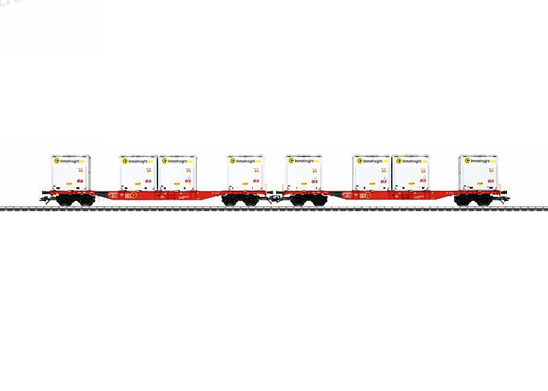 画像1: 鉄道模型 メルクリン Marklin 47076 Container Flat Car Set 貨車 HOゲージ