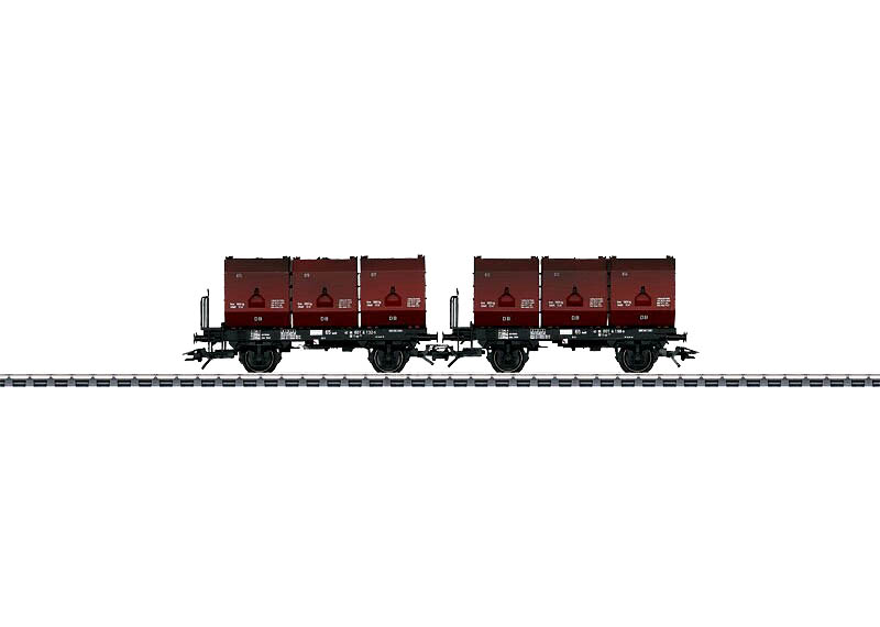 画像1: 鉄道模型 メルクリン Marklin 48273 Set with 2 Container Cars F-zz 131 貨車 HOゲージ
