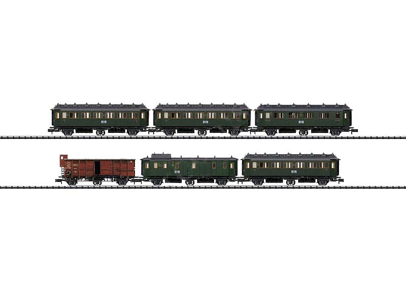 画像1: 鉄道模型 ミニトリックス MiniTrix 15681 Express Train Car Set. 客車 Nゲージ