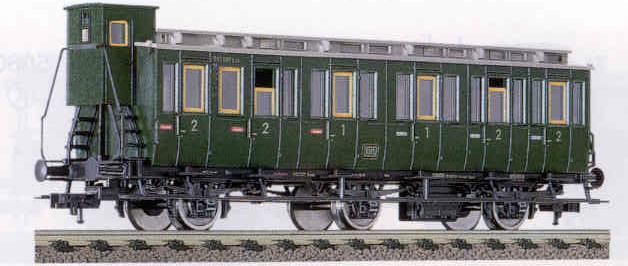 画像1: 鉄道模型 フライシュマン Fleischmann 5065 DB Passenger Car 1st/2nd Class. 客車 HOゲージ