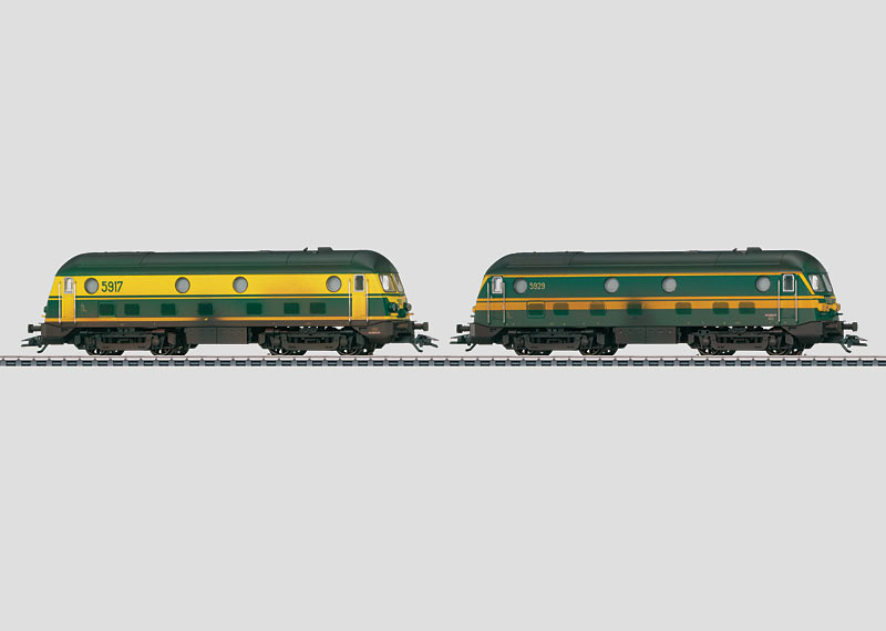 画像1: 鉄道模型 メルクリン Marklin 37276 2 Belgian State Railways SNCB NMBS class 59 ディーゼル機関車 HOゲージ