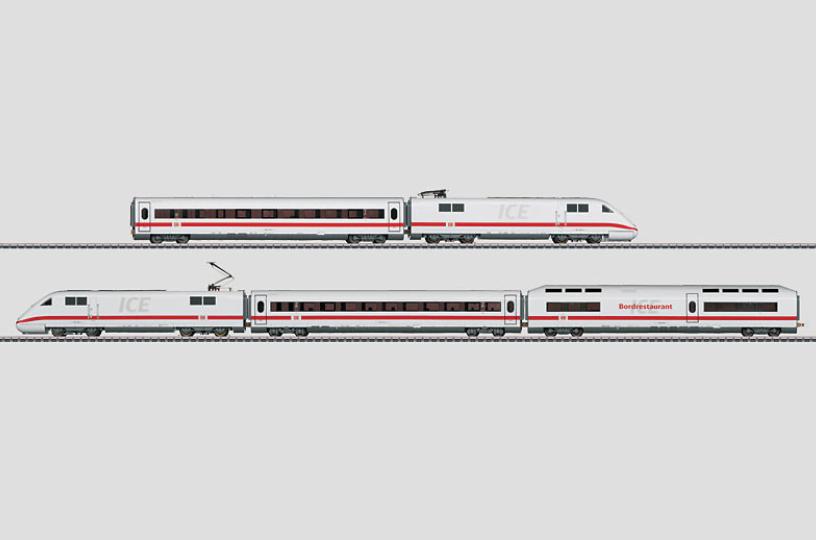 画像1: 鉄道模型 メルクリン Marklin 37702 高速列車 401 ICE 1 5両セット HOゲージ