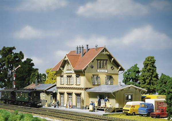 画像1: 鉄道模型 ファーラー Faller 110107 Guglingen Station. 駅 HOゲージ