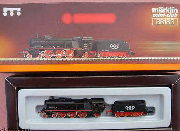 画像1: 鉄道模型 メルクリン Marklin 88183 mini-club ミニクラブ BR 18 オリンピア急行 蒸気機関車 Zゲージ