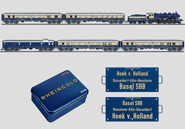 画像1: 鉄道模型 メルクリン Marklin 26750 ラインゴールド 6両セット（75周年記念限定品）HOゲージ