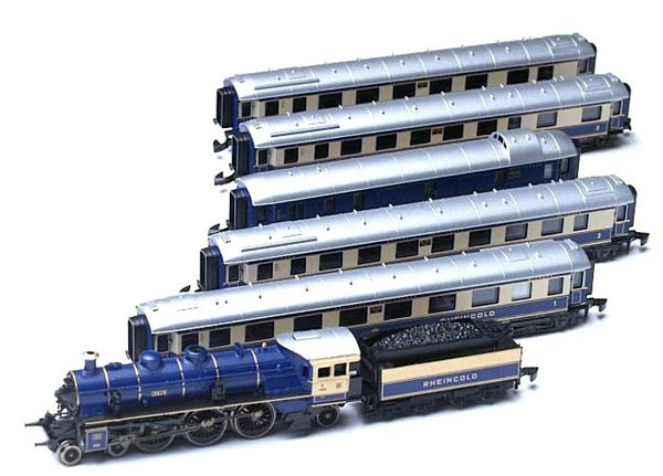 鉄道模型 メルクリン Marklin 81331 ミニクラブ mini-club ラインゴールド 6両セット（75周年記念限定品）Zゲージ