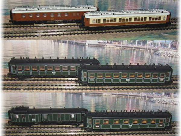 画像3: 鉄道模型 ミニトリックス MINITRIX 15800 バイエルン急行列車 客車セット Nゲージ