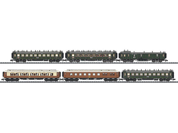 画像1: 鉄道模型 ミニトリックス MINITRIX 15800 バイエルン急行列車 客車セット Nゲージ