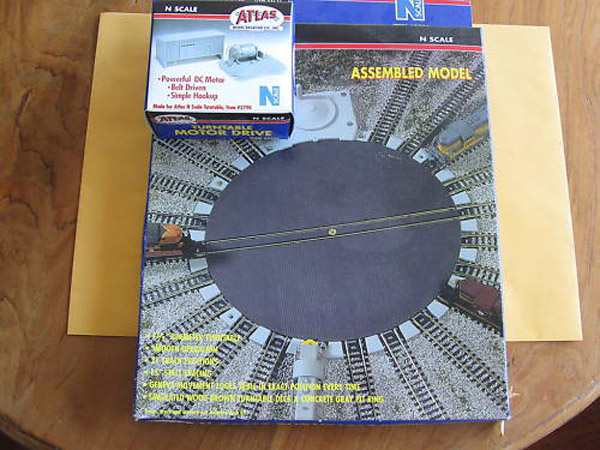 画像1: 鉄道模型 アトラス Atlas ATL-2790 転車台 手動ターンテーブル+電動化キット Nゲージ