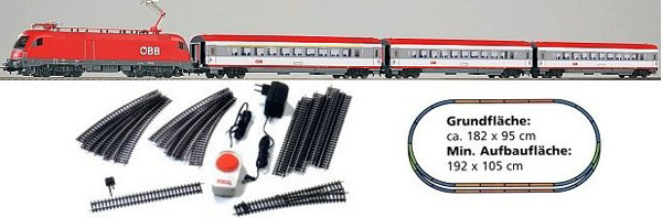 画像1: 鉄道模型 PIKO ピコ 96947 OBB 3 EC-Wagen スターターセット H0ゲージ