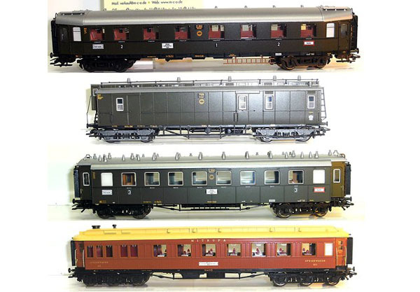 画像2: 鉄道模型 メルクリン Marklin 42762 急行列車 客車4両セット D119 HOゲージ