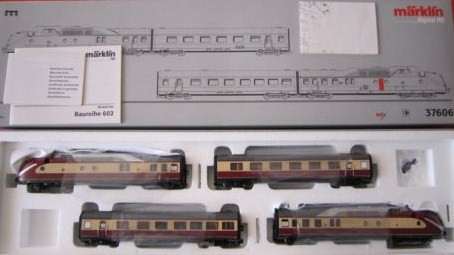 画像2: 鉄道模型 メルクリン Marklin 37606 TEE BR 602 ディーゼルカー 基本4両セット HOゲージ