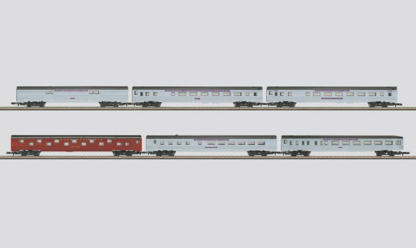 画像1: 鉄道模型 メルクリン Marklin 87846 ミニクラブ mini-club 流線型客車6両セット Zゲージ