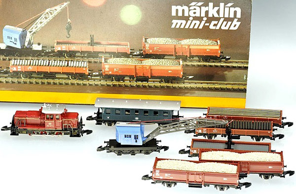 画像1: 鉄道模型 メルクリン Marklin 8103 ミニクラブ mini-club 工事作業列車セット Zゲージ