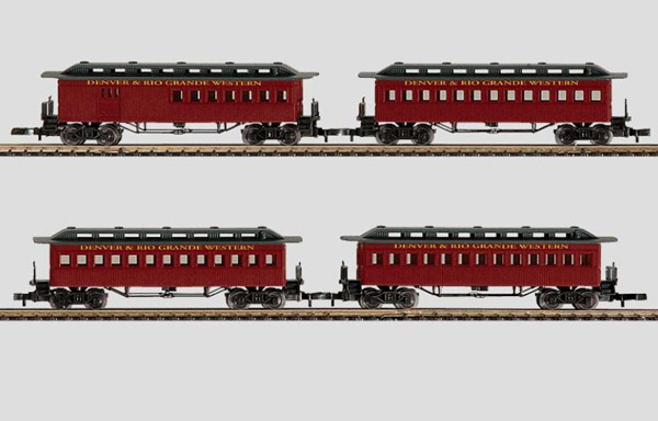画像1: 鉄道模型 メルクリン Marklin 87910 デンバー＆リオグランデカーセット 客車 Zゲージ