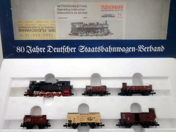 画像1: 鉄道模型 フライシュマン Fleischmann 7886 プロイセン貨物列車セット Nゲージ