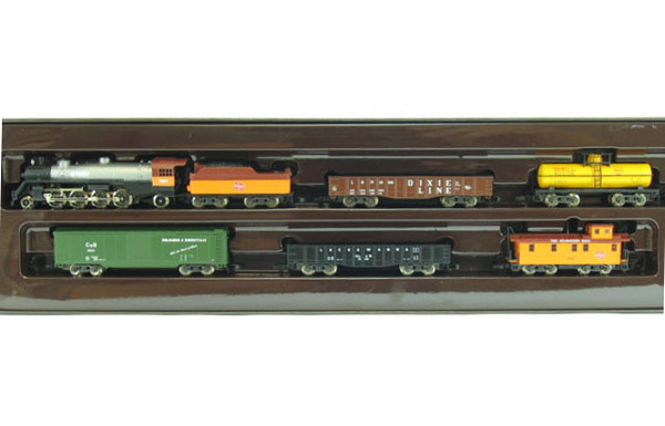 画像1: 鉄道模型 メルクリン Marklin 8139 アメリカ 蒸気機関車 貨物列車セット Zゲージ