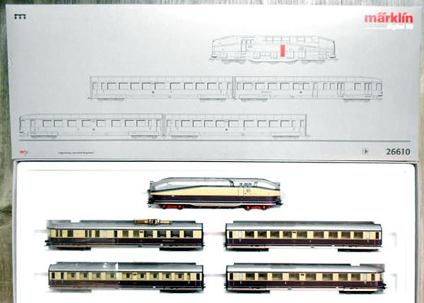 画像2: 鉄道模型 メルクリン Marklin 26610 ヘンシェル Henschel-Wegmann-Zug 列車セットHOゲージ 限定品