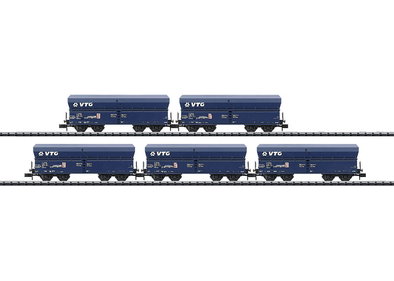 画像1: 鉄道模型 ミニトリックス MiniTrix 15447 VTG AG ホッパー貨車5両セット Nゲージ