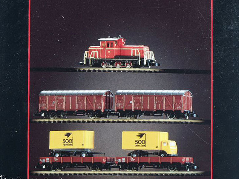画像1: 鉄道模型 Marklin メルクリン 8134 ドイツ郵便 DBP 500周年記念貨車セット 限定品 Zゲージ
