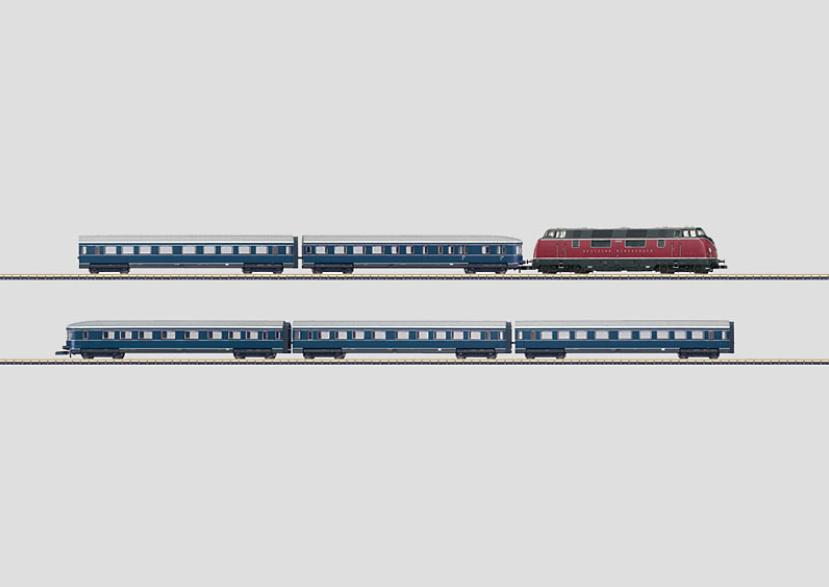 画像1: 鉄道模型 メルクリン Marklin 81176 DB V200 ブルーエンツェアン編成 列車セット Zゲージ