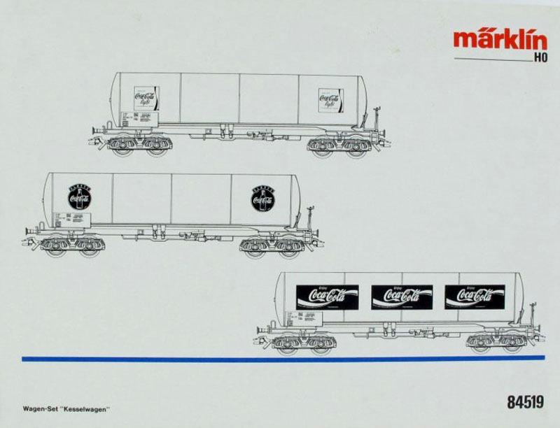 画像3: 鉄道模型 メルクリン Marklin 84519 SJ コカコーラタンク貨車 3両セット HOゲージ