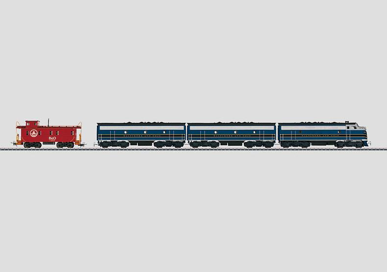 画像1: 鉄道模型 メルクリン Marklin 37618 ボルチモア・アンド・オハイオ鉄道 F7 ディーゼル機関車 HOゲージ