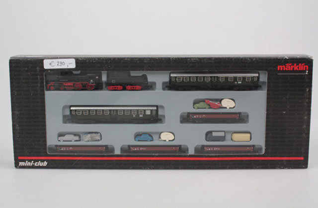 画像2: 鉄道模型 メルクリン Marklin 81428 ミニクラブ mini-club DB BR38 蒸気機関車 混合列車セット Zゲージ