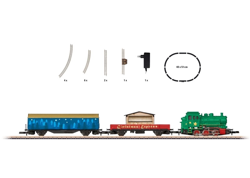 画像1: 鉄道模型 メルクリン Marklin 81709 ミニクラブ mini-club クリスマス スターターセット Zゲージ
